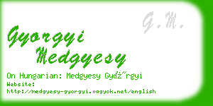 gyorgyi medgyesy business card